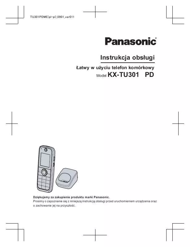 Mode d'emploi PANASONIC KX-TU301PD