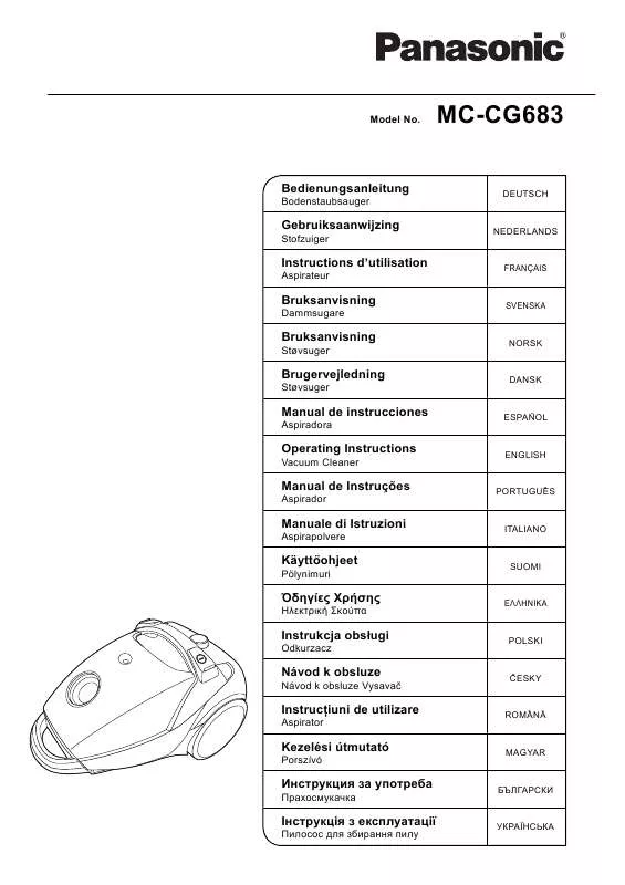 Mode d'emploi PANASONIC MC-CG683ZC79