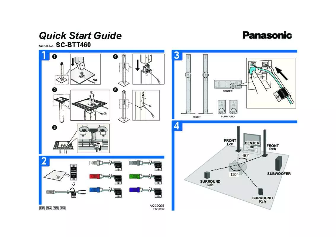 Mode d'emploi PANASONIC SC-BTT460EP