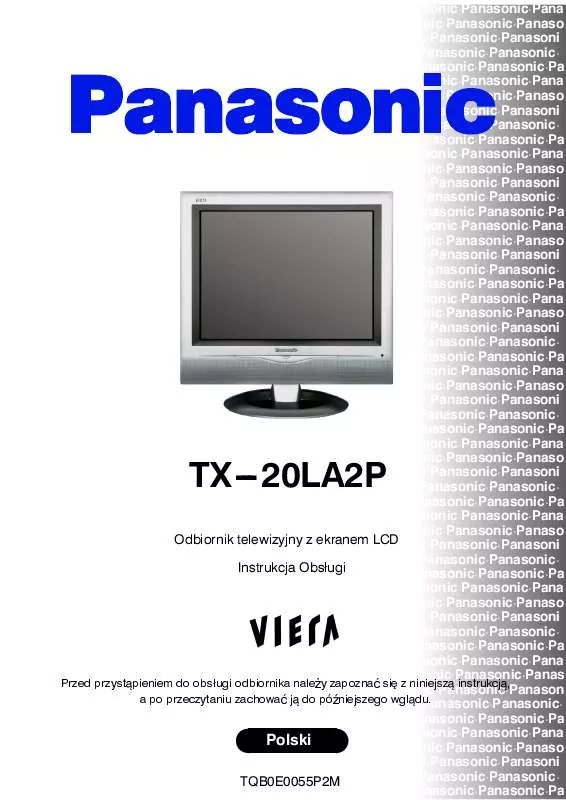 Mode d'emploi PANASONIC TX-20LA2P