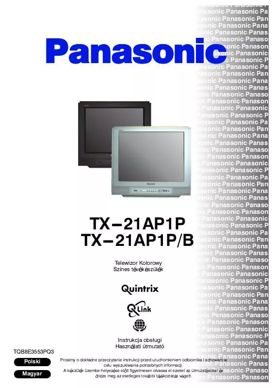 Mode d'emploi PANASONIC TX-21AP1PB