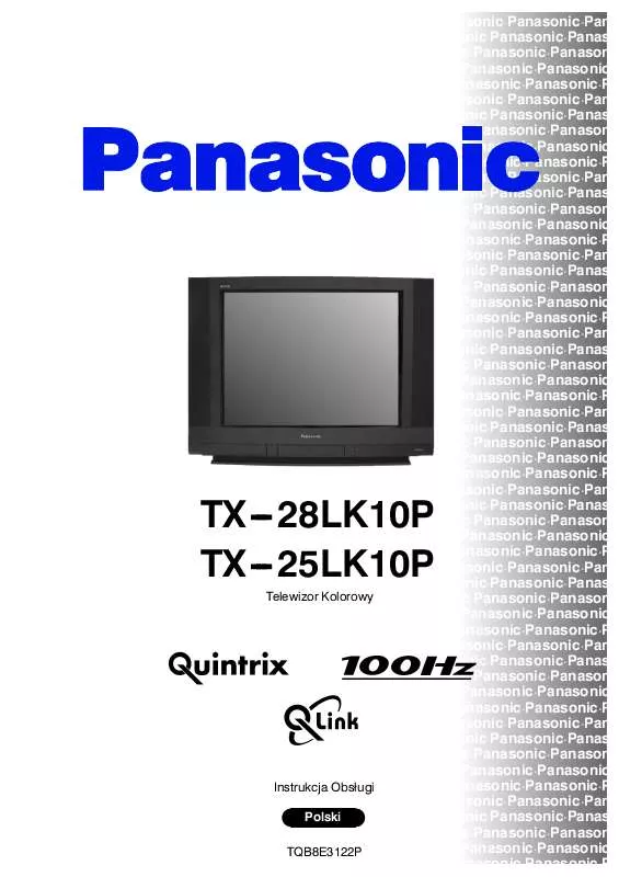 Mode d'emploi PANASONIC TX-25LK10P