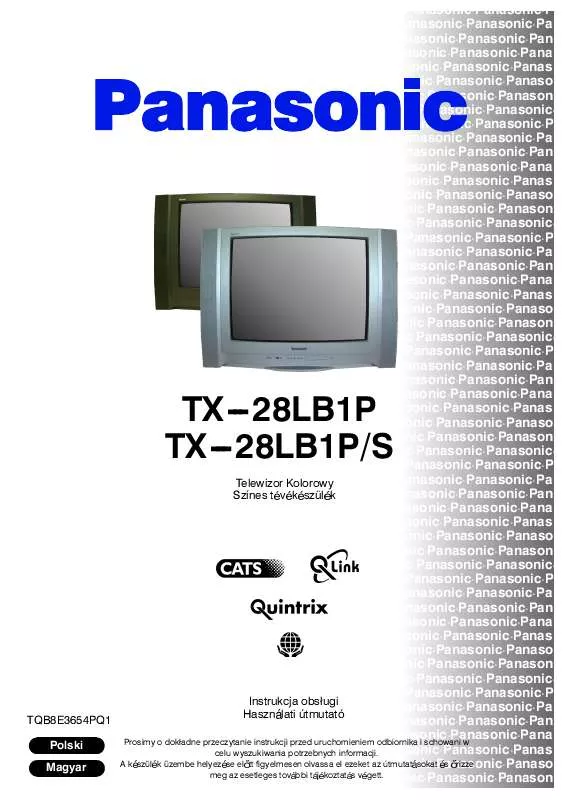 Mode d'emploi PANASONIC TX-28LB1PS