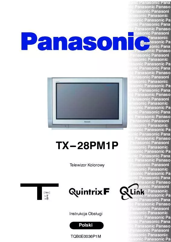 Mode d'emploi PANASONIC TX-28PM1P