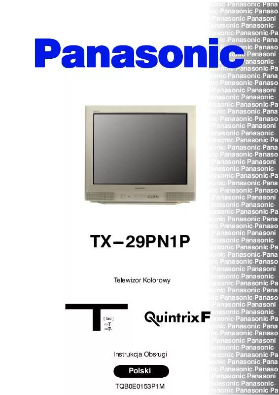 Mode d'emploi PANASONIC TX-29PN1P