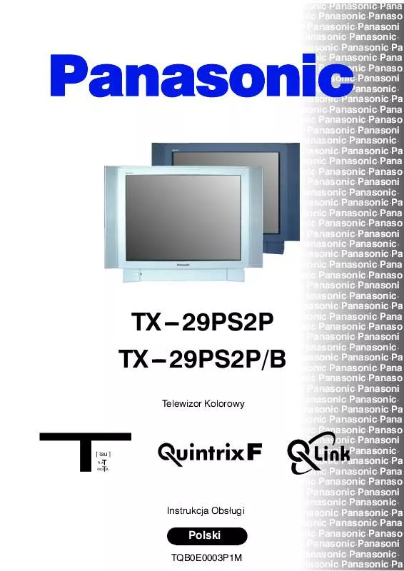 Mode d'emploi PANASONIC TX-29PS2PB