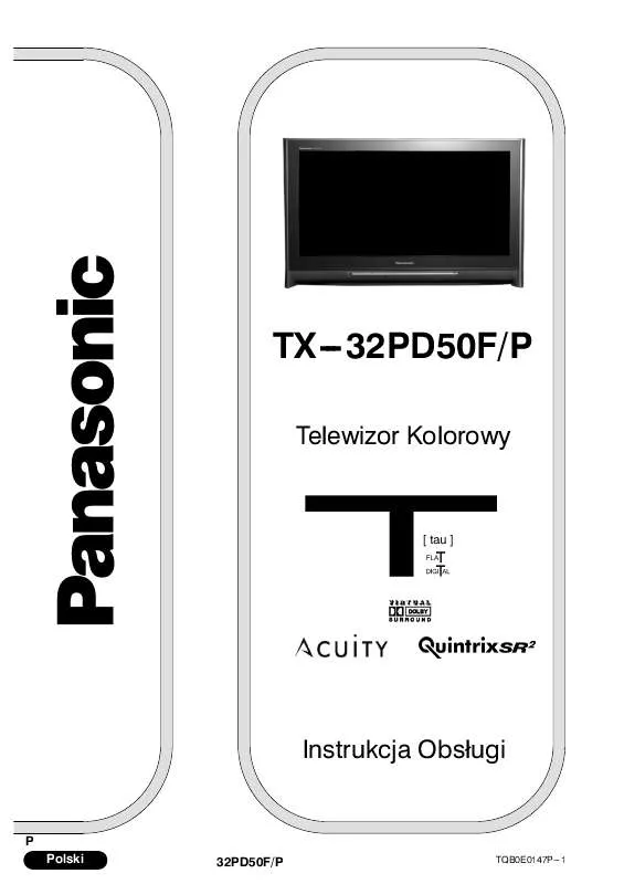 Mode d'emploi PANASONIC TX-32PD50FP