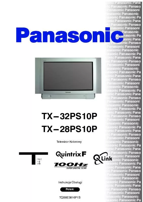 Mode d'emploi PANASONIC TX-32PS10P