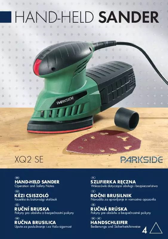 Mode d'emploi PARKSIDE KH 3029 HAND-HELD SANDER