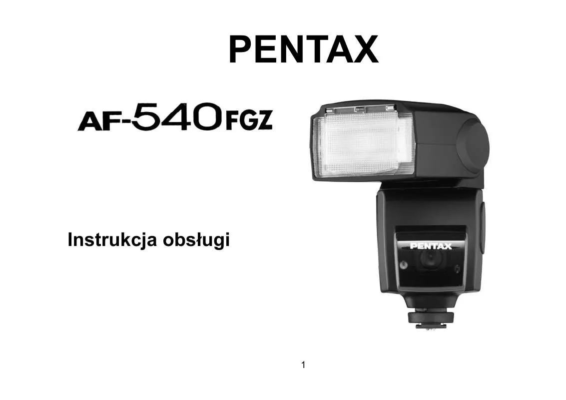 Mode d'emploi PENTAX AF-540 FGZ