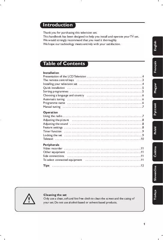 Mode d'emploi PHILIPS 15PF7835