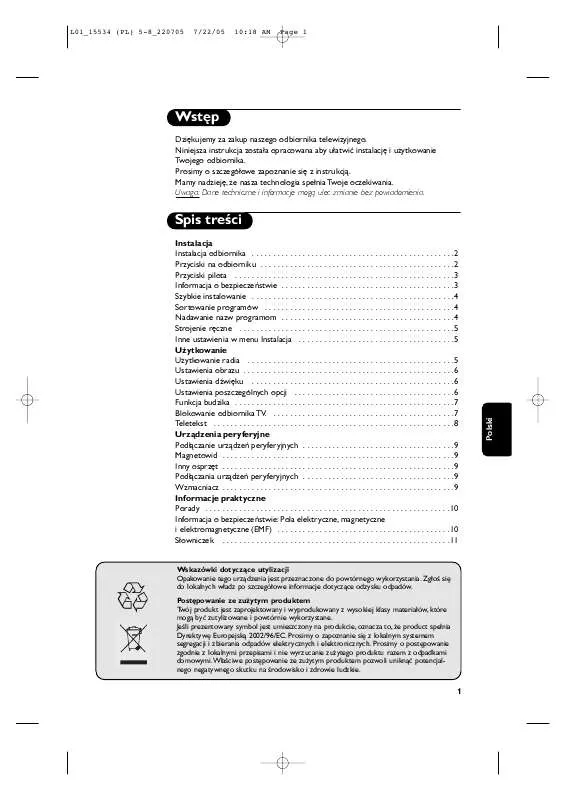 Mode d'emploi PHILIPS 21PT5420