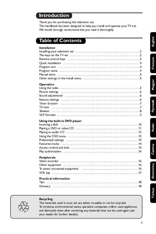 Mode d'emploi PHILIPS 21PT6807