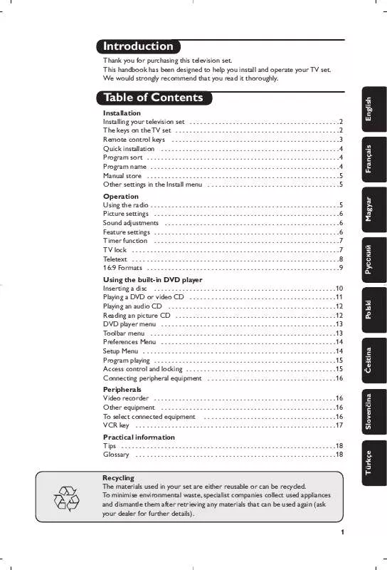 Mode d'emploi PHILIPS 21PT6818