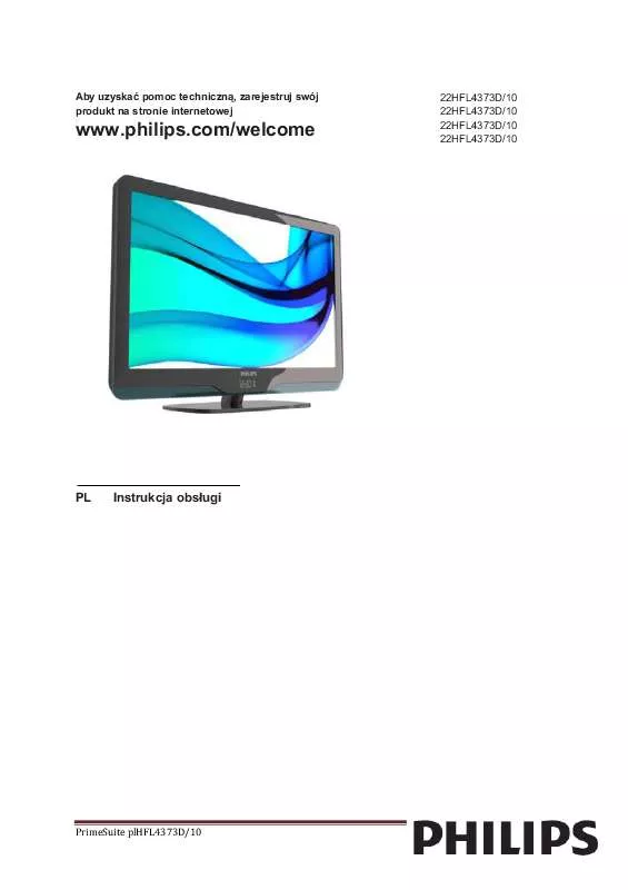 Mode d'emploi PHILIPS 22HFL4373N