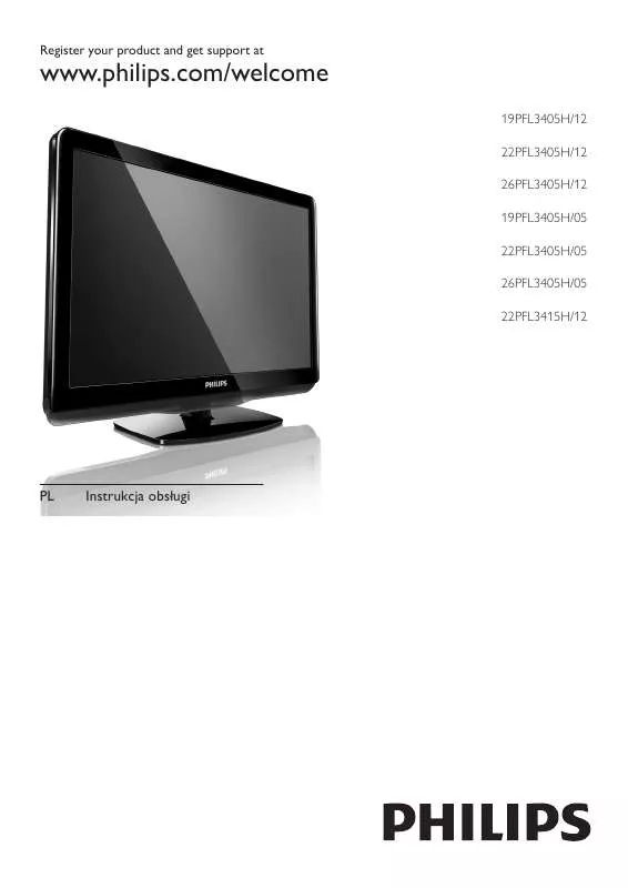 Mode d'emploi PHILIPS 22PFL3405H