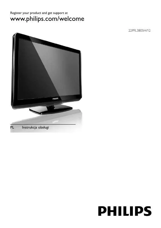 Mode d'emploi PHILIPS 22PFL3805H