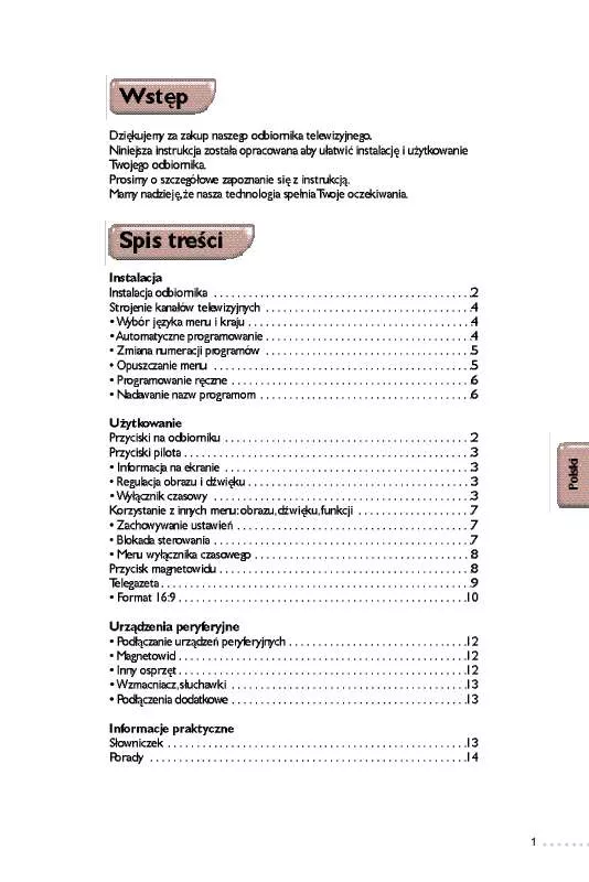 Mode d'emploi PHILIPS 28PW6324/58R