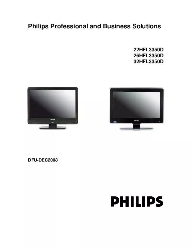 Mode d'emploi PHILIPS 32HFL3350D