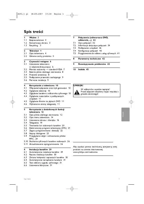 Mode d'emploi PHILIPS 32PFL7862D