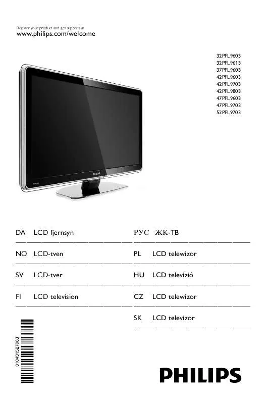 Mode d'emploi PHILIPS 32PFL9603D