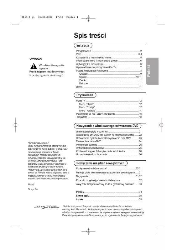 Mode d'emploi PHILIPS 32PW8907