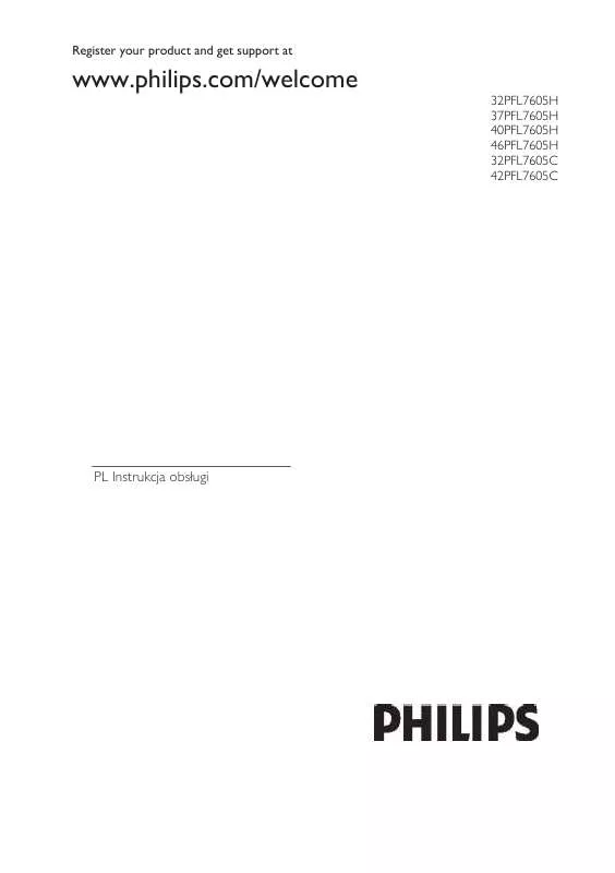 Mode d'emploi PHILIPS 40PFL7605H