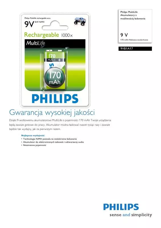 Mode d'emploi PHILIPS 9VB1A17