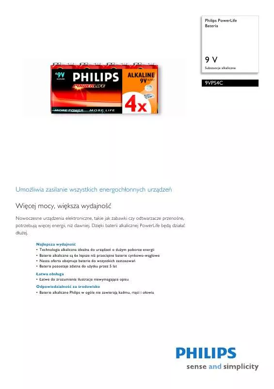 Mode d'emploi PHILIPS 9VPS4C