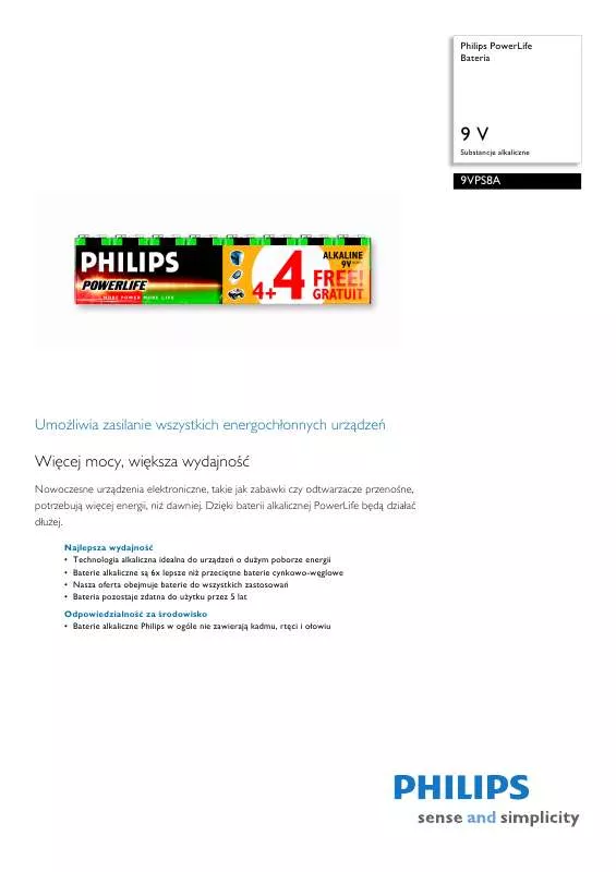 Mode d'emploi PHILIPS 9VPS8A