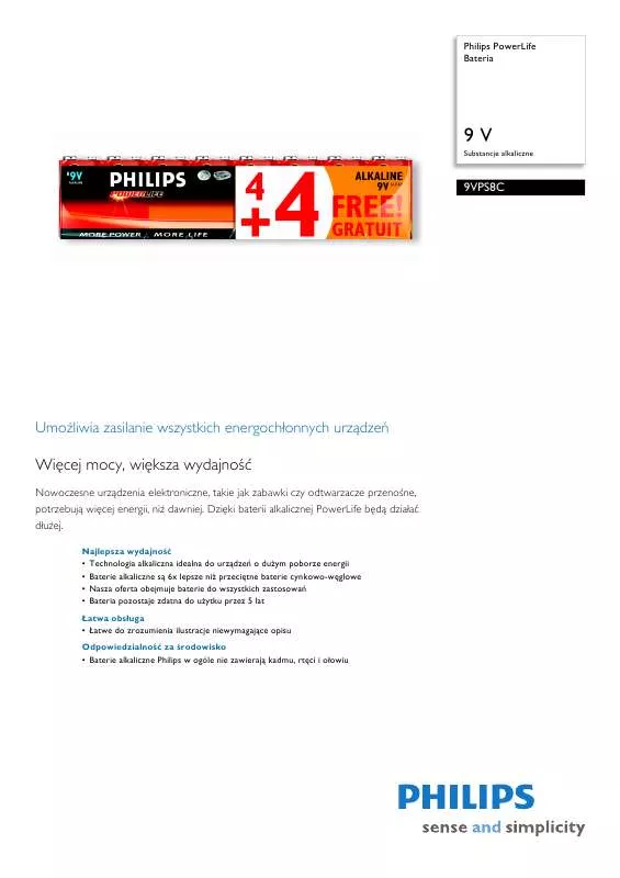 Mode d'emploi PHILIPS 9VPS8C