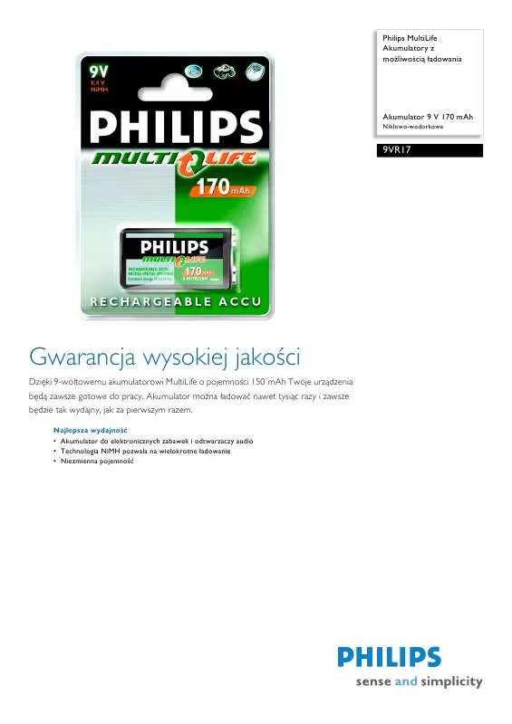 Mode d'emploi PHILIPS 9VR17