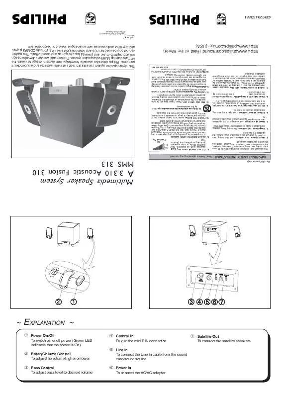 Mode d'emploi PHILIPS A3.310/P40