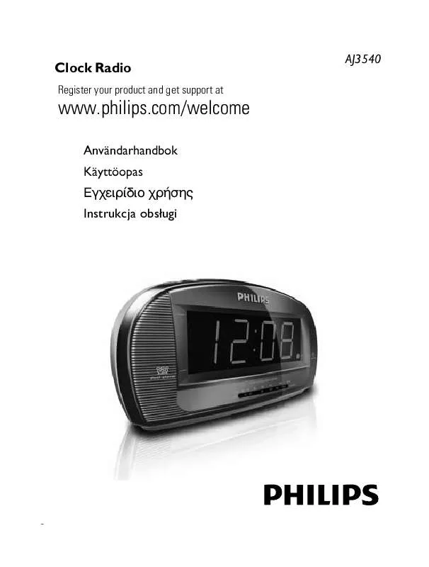 Mode d'emploi PHILIPS AJ-3540