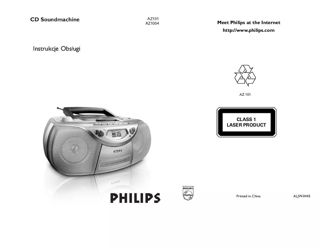 Mode d'emploi PHILIPS AZ101/00C