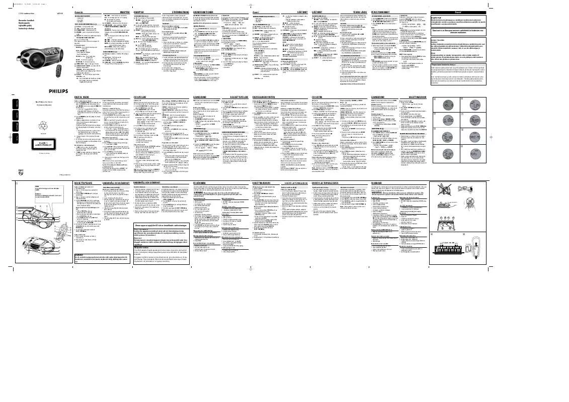 Mode d'emploi PHILIPS AZ2535/00C