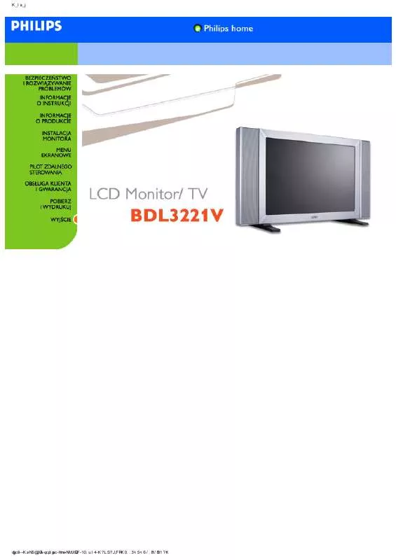 Mode d'emploi PHILIPS BDL3221M