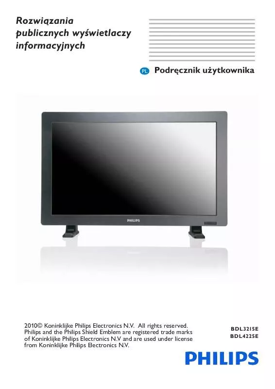 Mode d'emploi PHILIPS BDL4225E