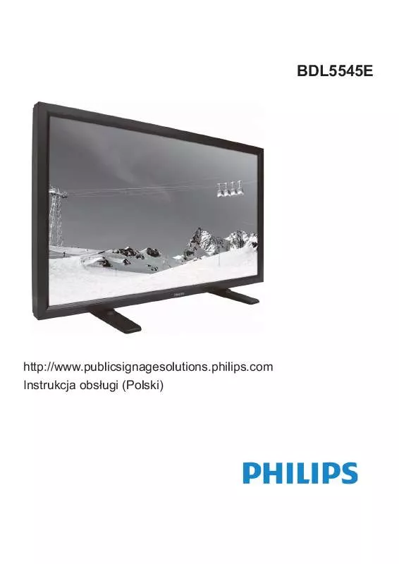 Mode d'emploi PHILIPS BDL5545E