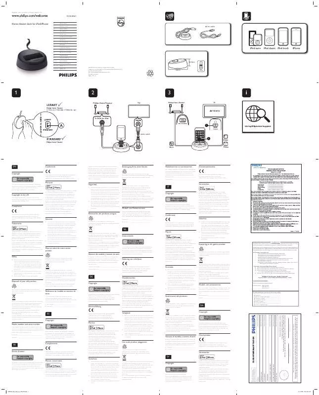 Mode d'emploi PHILIPS DCK3061