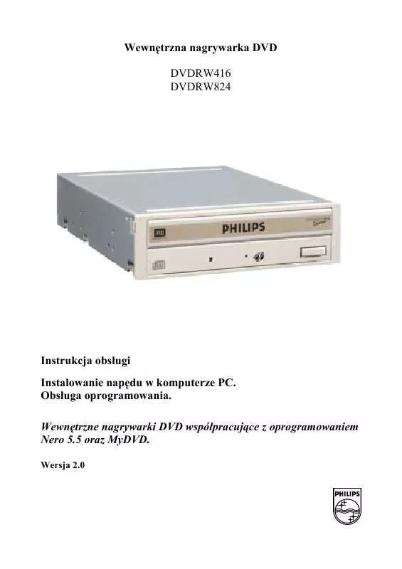 Mode d'emploi PHILIPS DVDRW416K