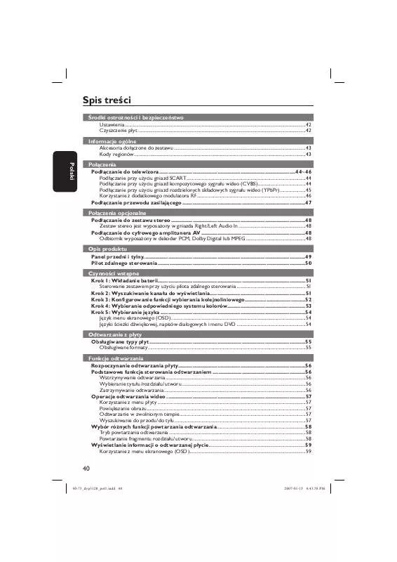 Mode d'emploi PHILIPS DVP3120