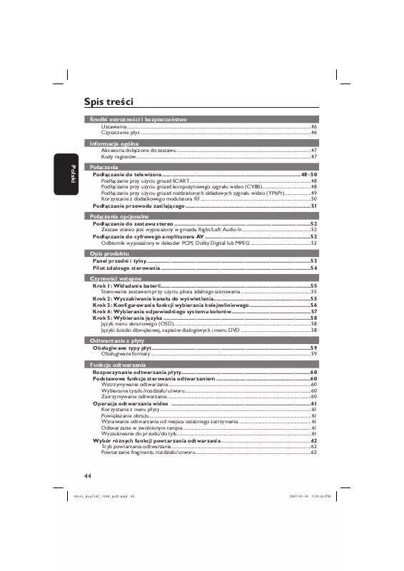 Mode d'emploi PHILIPS DVP3142