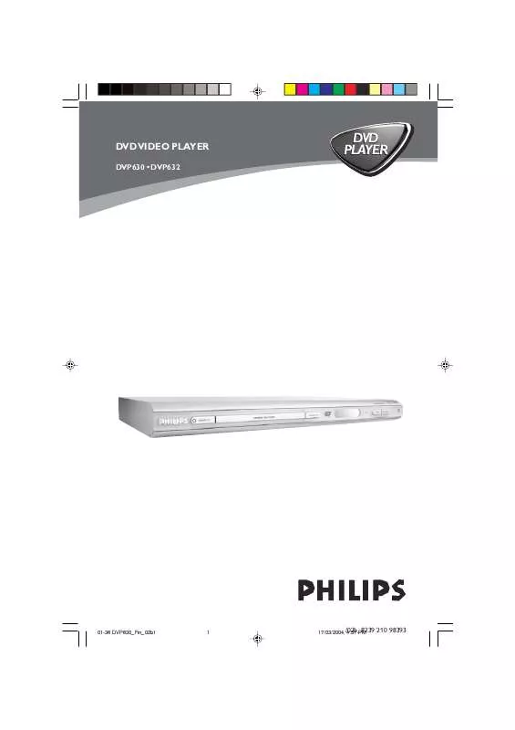 Mode d'emploi PHILIPS DVP632