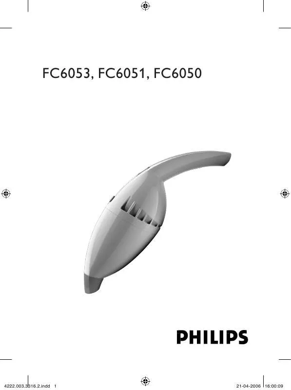 Mode d'emploi PHILIPS FC6050