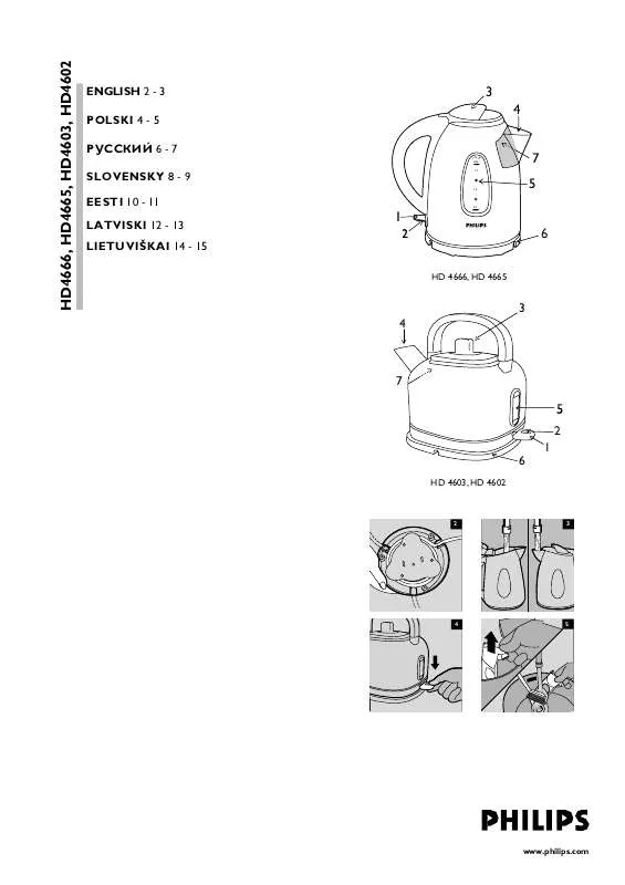 Mode d'emploi PHILIPS HD4603