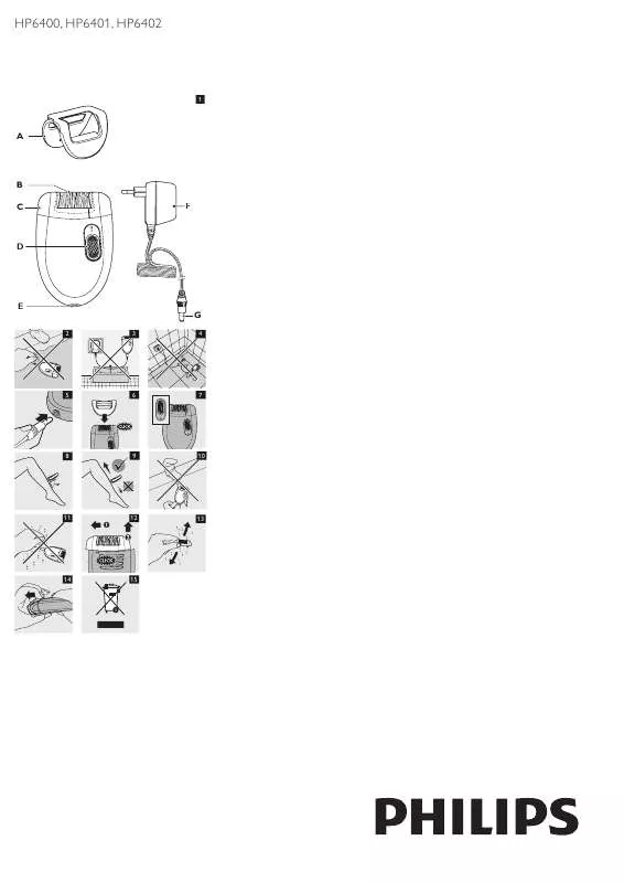 Mode d'emploi PHILIPS HP 6400