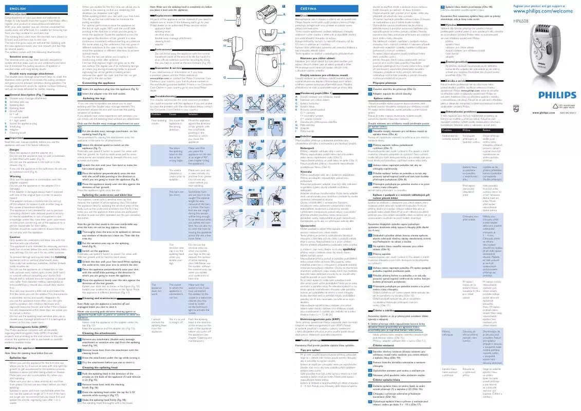 Mode d'emploi PHILIPS HP 6508