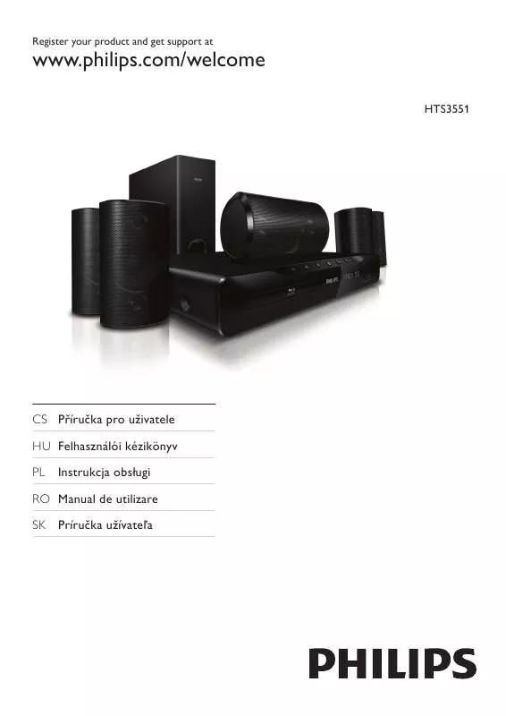 Mode d'emploi PHILIPS HTS-3551