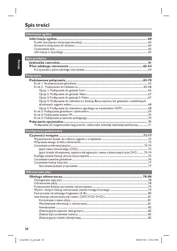 Mode d'emploi PHILIPS HTS3568